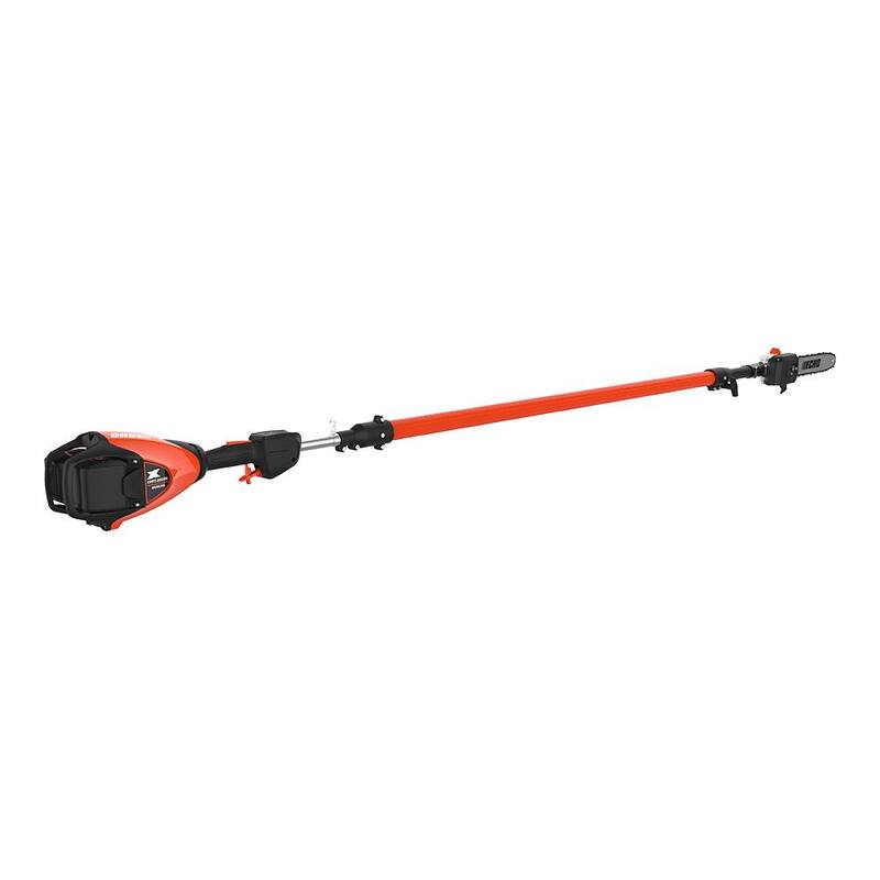 ECHO eFORCE 10 in. 56V X Series Cordless Battery 12 ft. Telescoping Shaft Power Pole Saw con batería de 5.0Ah y cargador rápido - DPPT-2600HR2