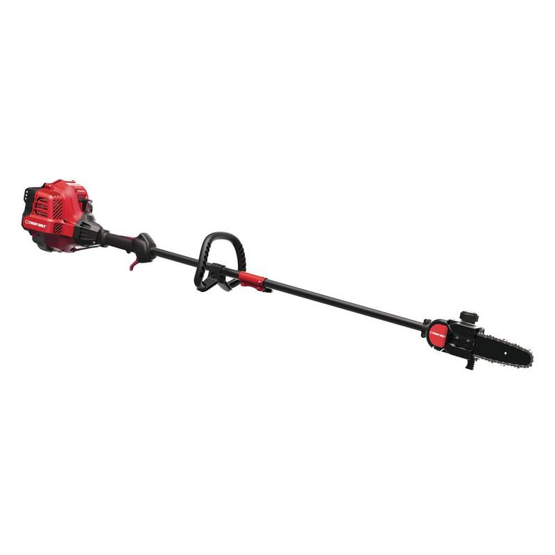 Podadora de poste de gasolina de 25cc y 2 tiempos de Troy-Bilt de 8 pulgadas con lubricador automático de cadena y capacidad de accesorios - TB25PS