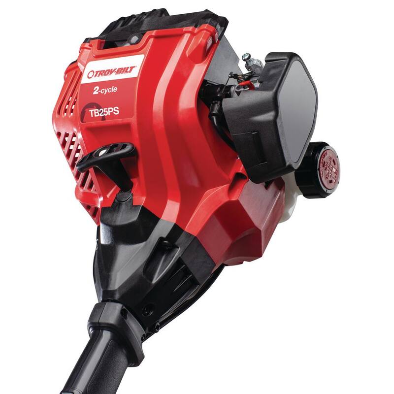 Podadora de poste de gasolina de 25cc y 2 tiempos de Troy-Bilt de 8 pulgadas con lubricador automático de cadena y capacidad de accesorios - TB25PS