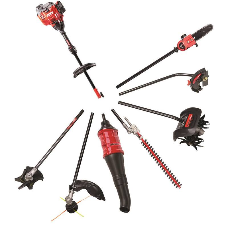 Podadora de poste de gasolina de 25cc y 2 tiempos de Troy-Bilt de 8 pulgadas con lubricador automático de cadena y capacidad de accesorios - TB25PS