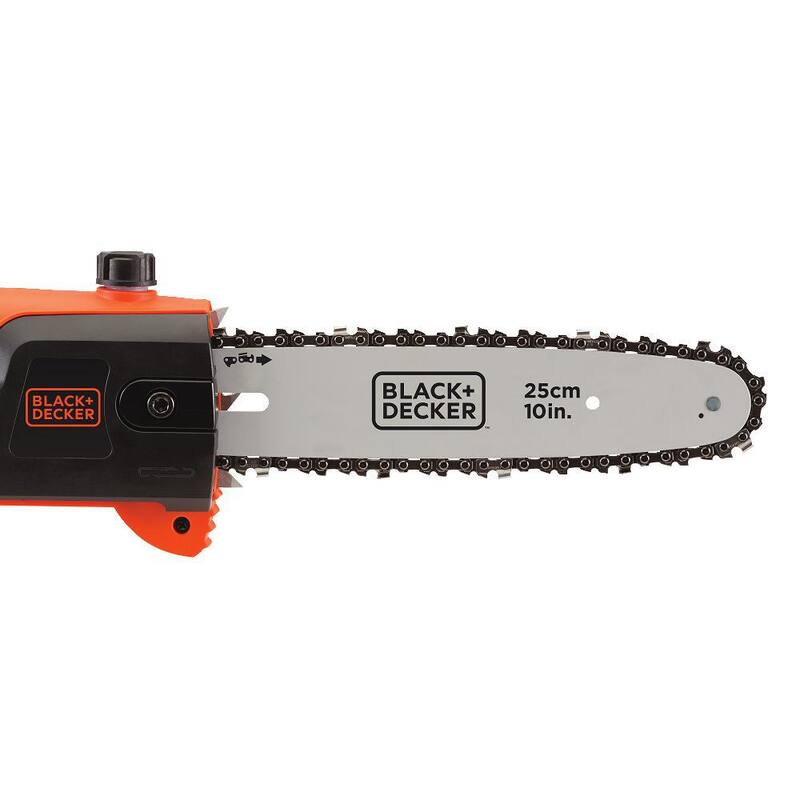 Sierra eléctrica de poste con lubricador automático de 10 pulgadas y 6.5 amperes de BLACK+DECKER - PP610