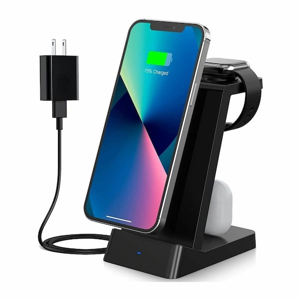 Output 3-in-1 Fast Charging Station, Black - OU3609349