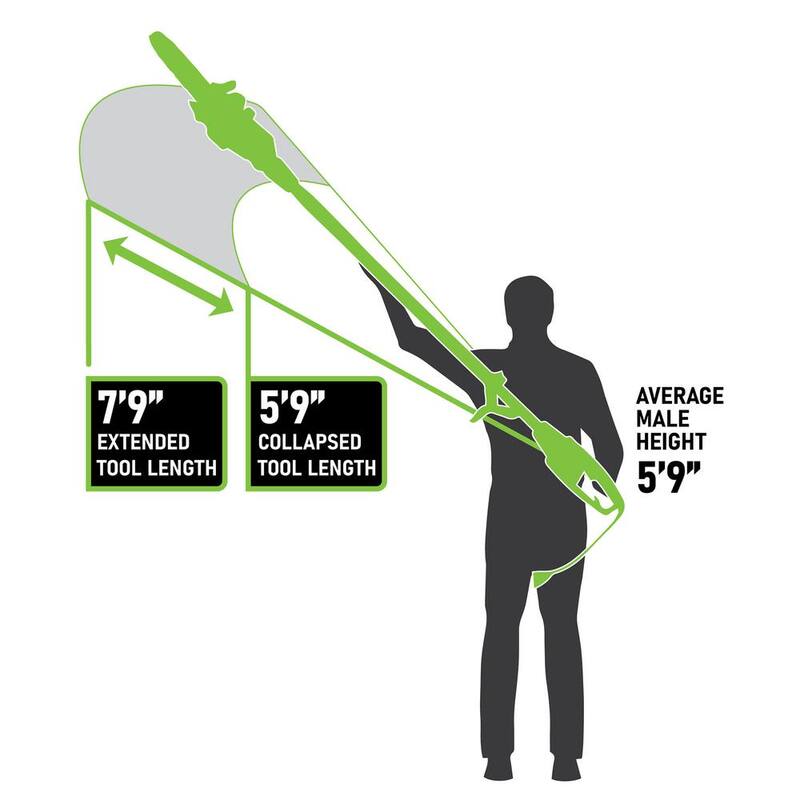 Yes, claro. El título traducido sería: "Earthwise 10 in. 6 Amp Electric 2-in-1 Convertible Pole Chainsaw - CVPS43010"