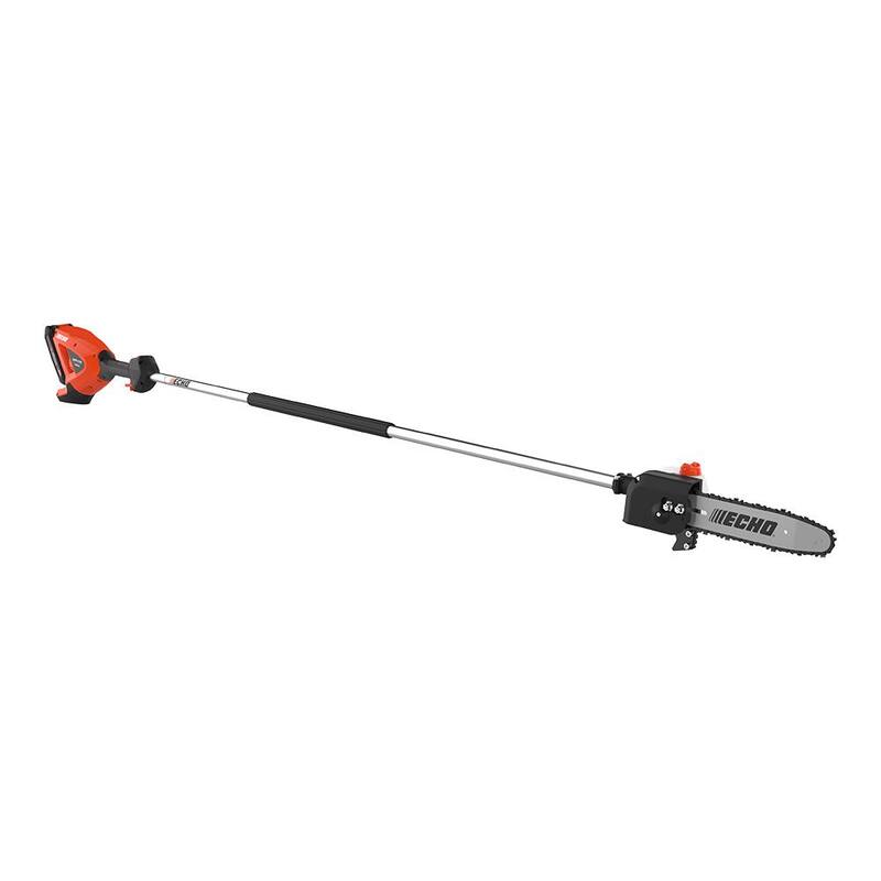 ECHO eFORCE 10 in. Bar 56V Cordless Battery Powered Pole Saw w/Fixed Shaft Proporcionando 12 ft. de alcance Batería 2.5Ah y cargador - DPPF-2100C1