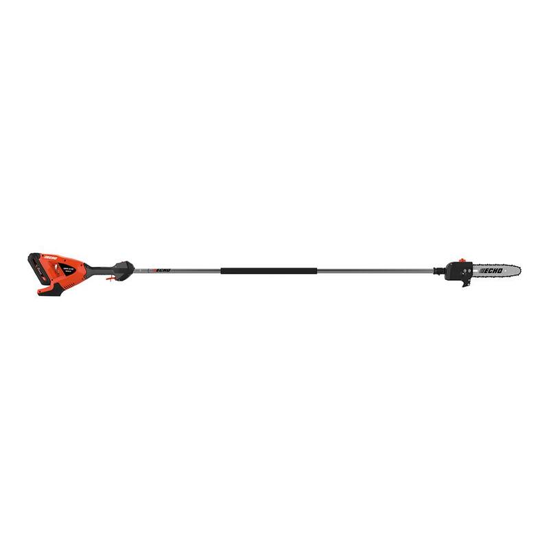 ECHO eFORCE 10 in. Bar 56V Cordless Battery Powered Pole Saw w/Fixed Shaft Proporcionando 12 ft. de alcance Batería 2.5Ah y cargador - DPPF-2100C1