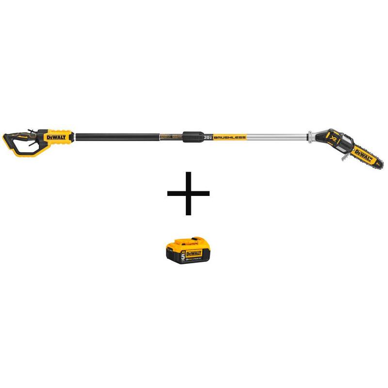 Sierra de poste eléctrica inalámbrica DEWALT de 8 pulgadas con batería de 5Ah - DCPS620BW205