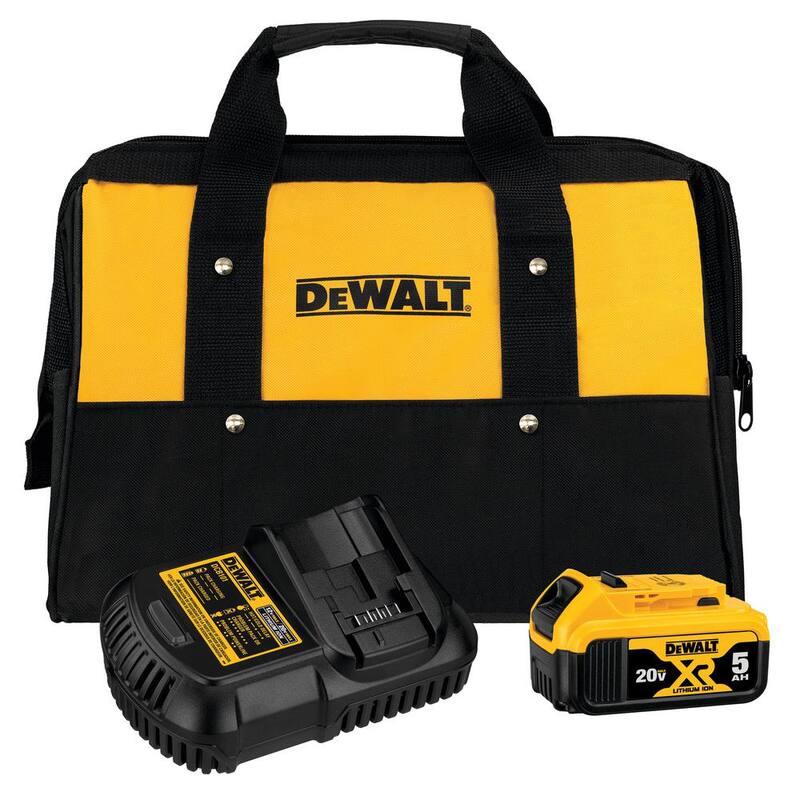 DEWALT 20V MAX 8 pulgadas. Sierra de poste inalámbrica con batería recargable con kit de (1) batería de 5Ah, cargador y bolsa - DCPS620BW205CK