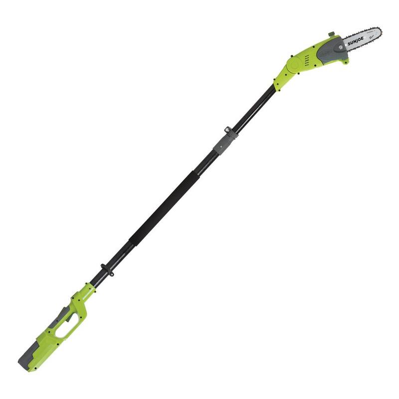 Si Joe 8 en. 40-Volt Electric Cordless Telescoping Pole Saw Kit con Batería de 4.0 Ah + Cargador - ION8PS2