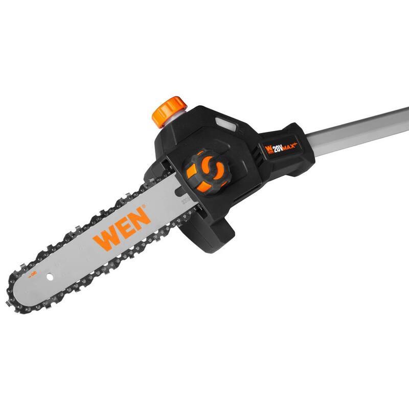 Podadora de poste inalámbrica sin escobillas de 8 pulgadas WEN 20V Max (Herramienta solamente - Batería y cargador no incluidos) - 20759BT