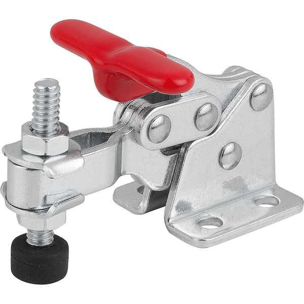 Kipp Toggle Clamp Vertical Mini, Horizontal Foot F2=1200, Adj Clamp Spind M05X37, Form:A - K1257.011200
