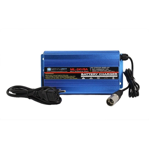 Mighty Max Battery 24 Volt 8 Amp Charger For Invacare Pronto M51 with SureStep Series - MAX3497012