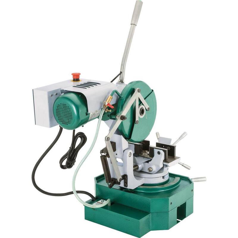 Si la marca del producto es Grizzly Industrial, entonces la traducción sería:

Si la marca NO es parte del título, entonces la traducción sería:

Si la marca del producto no debe ser traducida: 10 in. Slow Speed Cold Cut Saw - T28366