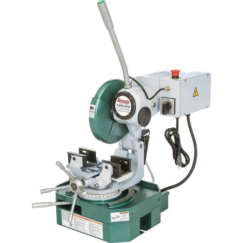 Si la marca del producto es Grizzly Industrial, entonces la traducción sería:

Si la marca NO es parte del título, entonces la traducción sería:

Si la marca del producto no debe ser traducida: 10 in. Slow Speed Cold Cut Saw - T28366
