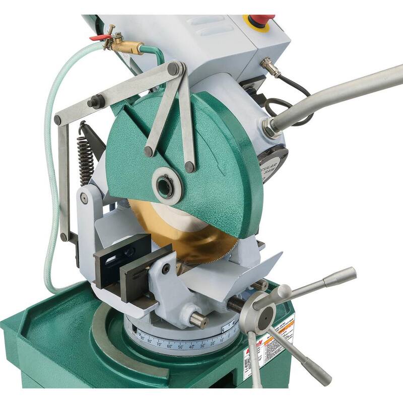 Si la marca del producto es Grizzly Industrial, entonces la traducción sería:

Si la marca NO es parte del título, entonces la traducción sería:

Si la marca del producto no debe ser traducida: 10 in. Slow Speed Cold Cut Saw - T28366