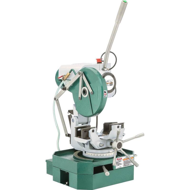 Si la marca del producto es Grizzly Industrial, entonces la traducción sería:

Si la marca NO es parte del título, entonces la traducción sería:

Si la marca del producto no debe ser traducida: 10 in. Slow Speed Cold Cut Saw - T28366