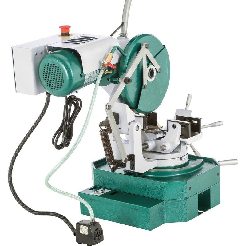 Si la marca del producto es Grizzly Industrial, entonces la traducción sería:

Si la marca NO es parte del título, entonces la traducción sería:

Si la marca del producto no debe ser traducida: 10 in. Slow Speed Cold Cut Saw - T28366