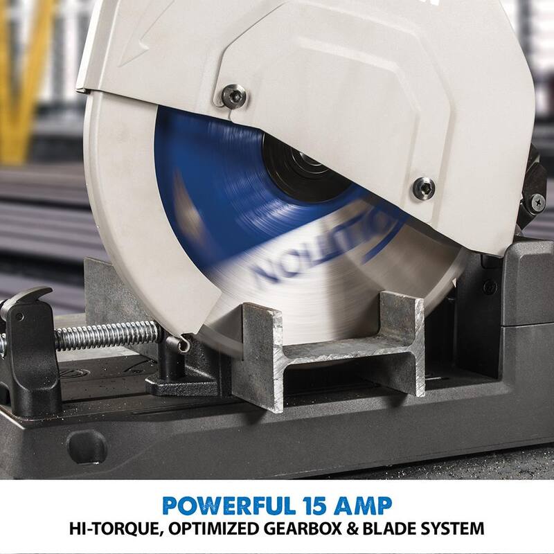Sierra de corte de metal Evolution Power Tools de 15 pulgadas con hoja de carburo - S380CPS