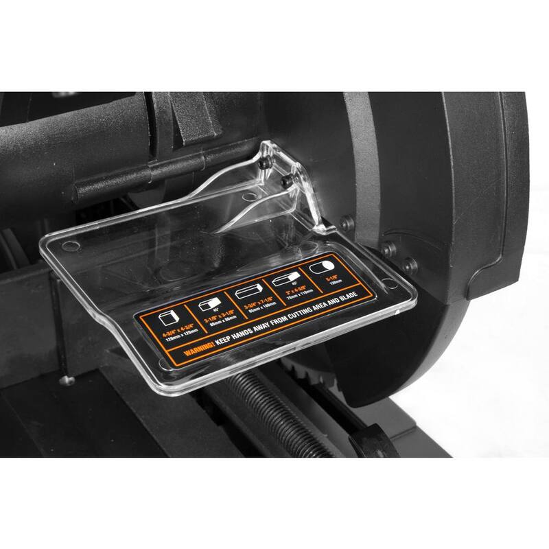 Sierra de corte premium multi-material de 15 amperes y 14 pulgadas con sierra de corte de metal con punta de carburo - CM1452
