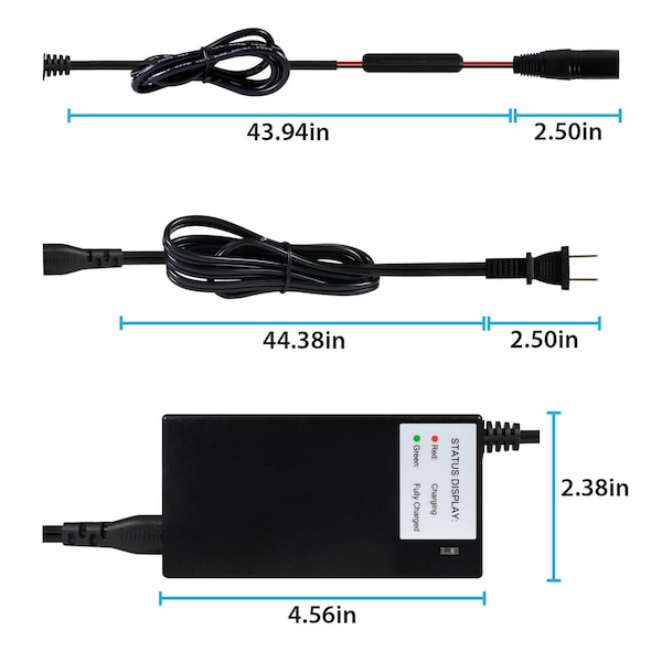 Mighty Max Battery 24V 2Amp Scooter Battery Charger for Go-Go Sport S73/S74 - MAX3497086