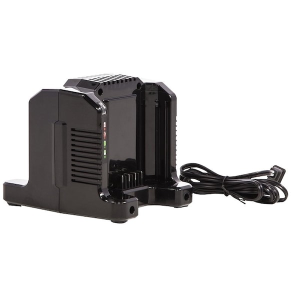 Greenworks Pro Series DualPort Rapid Charger, 80 V, 5 Ah, 8 A Charge, 90 min Charge - 2958602AZ