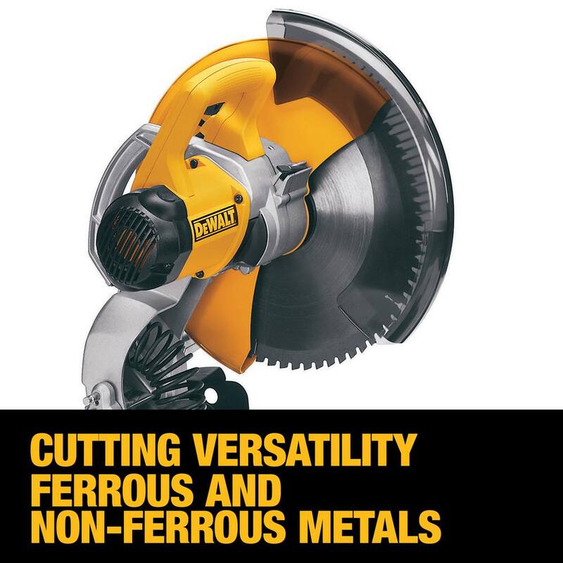 Sierra Tronzadora Multifuncional DEWALT de 15 Amperes y 14 pulgadas (355 mm) - DW872