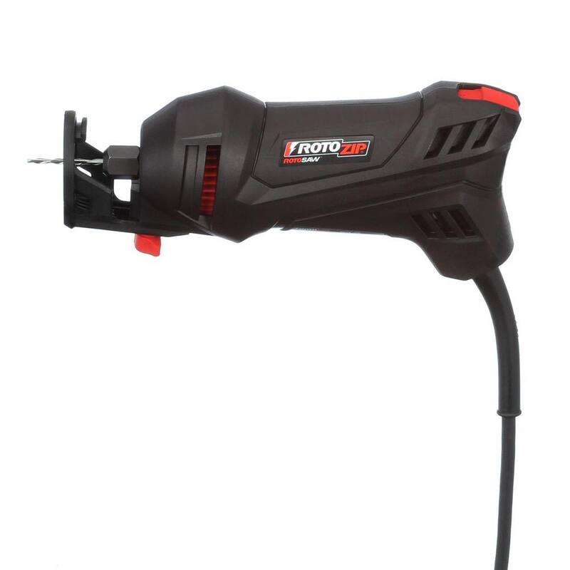 Juego de herramientas Rotozip 5.5 Amp Corded 1/4 in. Rotary RotoSaw Spiral Saw con 5 accesorios - SS355-10
