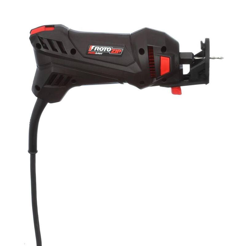 Juego de herramientas Rotozip 5.5 Amp Corded 1/4 in. Rotary RotoSaw Spiral Saw con 5 accesorios - SS355-10