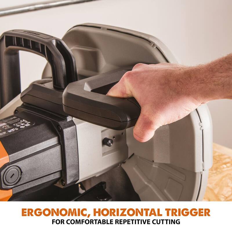 Si embargo, el corte de sierra Evolution Power Tools de 15 amperios de 14 pulgadas con V-Block y hoja de 32 dientes multifuncional - R355CPS.