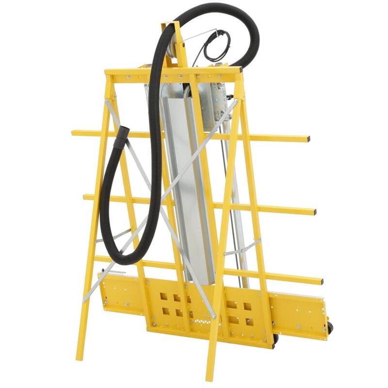 Sierra de panel con cable de 15 amperes y hoja de 7.25 pulgadas de la serie Varsity de SawTrax con marco de tamaño compacto - C52VP