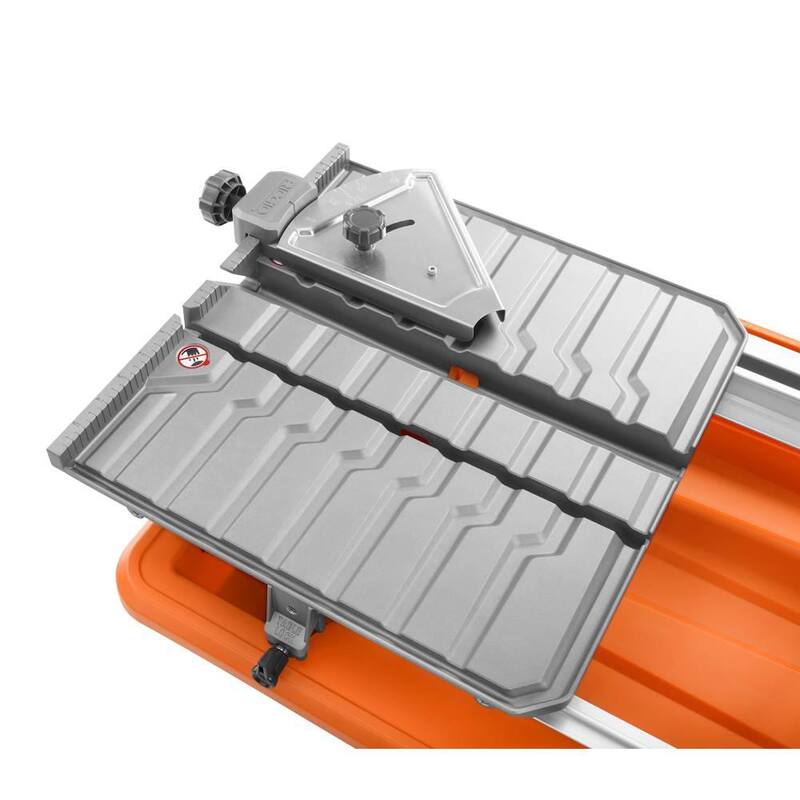 Sierra de baldosas húmedas con cable de 9 amperios y hoja de 7 pulgadas de RIDGID con soporte - R4031S
