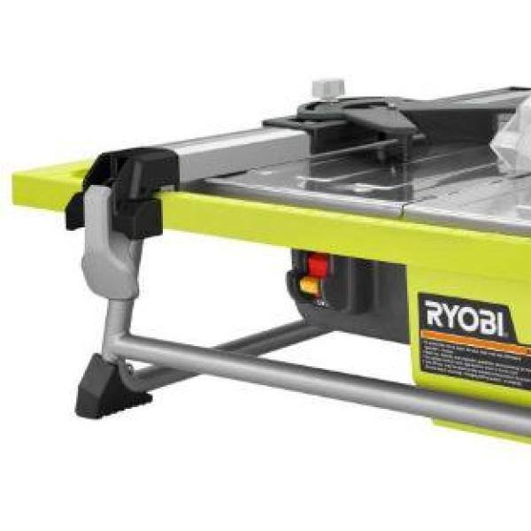 Sierra de mesa húmeda con cable para azulejos RYOBI 4.8 amperios y hoja de 7 pulgadas - WS722