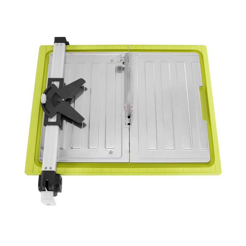 Sierra de mesa húmeda con cable para azulejos RYOBI 4.8 amperios y hoja de 7 pulgadas - WS722