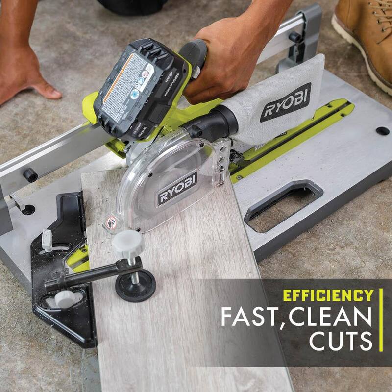RYOBI ONE+ 18V Sierra para Piso Inalámbrica de 5.5 pulgadas con Hoja (Herramienta Únicamente) - PGC21B.