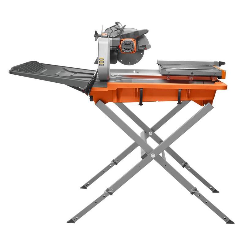 Sierra húmeda para azulejos con cable de 12 amperes y hoja de 8 pulgadas RIDGID con extensión de corte - R4041S