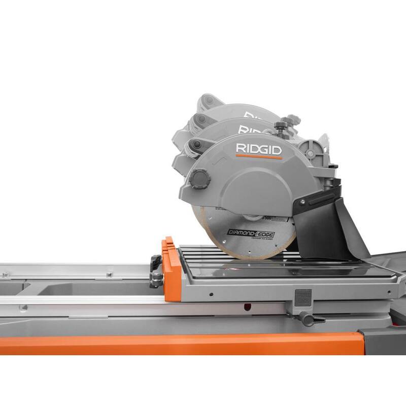 Sierra húmeda para azulejos con cable de 12 amperes y hoja de 8 pulgadas RIDGID con extensión de corte - R4041S