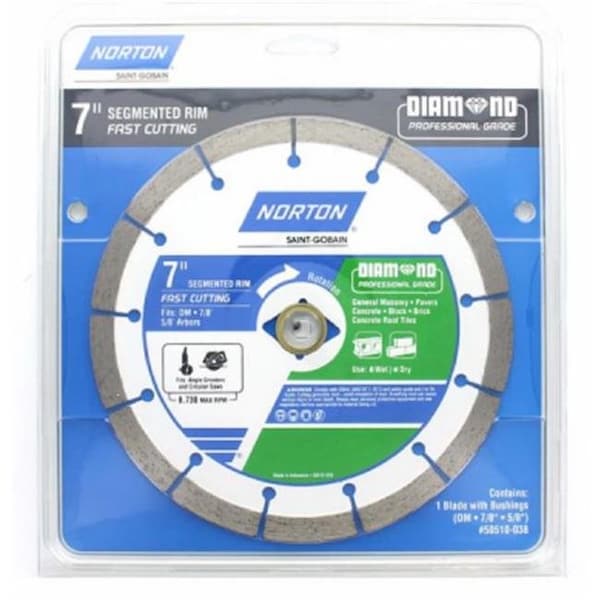 Gator Finishing Ali Industries 241444 7 in. Segmented Rim Diamond Saw Blade - 241444