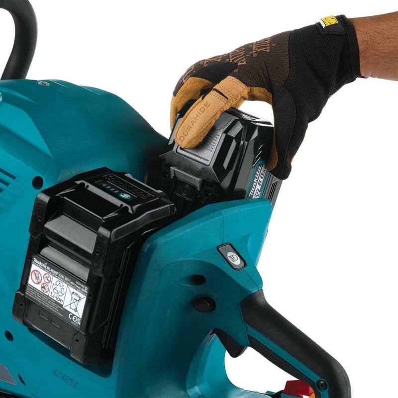 Kit de Cortadora de Poder sin Escobillas Inalámbrica Makita 80V max (40V max X2) XGT de 14 pulgadas (8.0Ah) con 2 baterías de bonificación de 8.0Ah - GEC01PLBL4080F