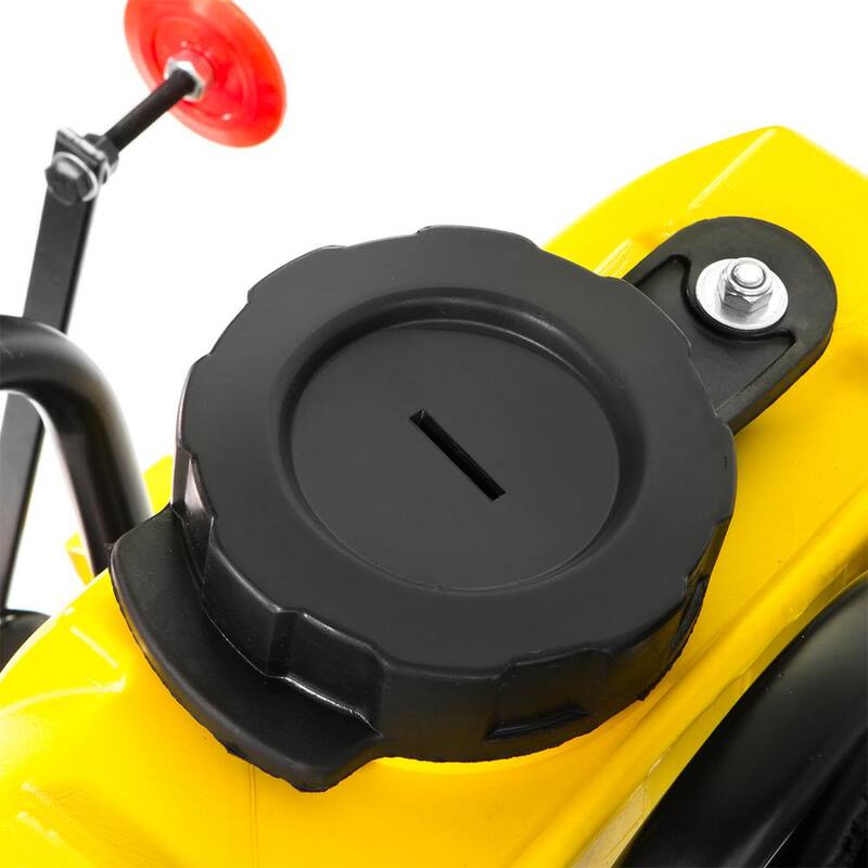 Cortadora de concreto de pie Stark 6.5 HP de 14 pulgadas con unidad cortadora de piso con tanque de agua de 3.15 galones y sistema de riego por aspersión - 61056-1H
