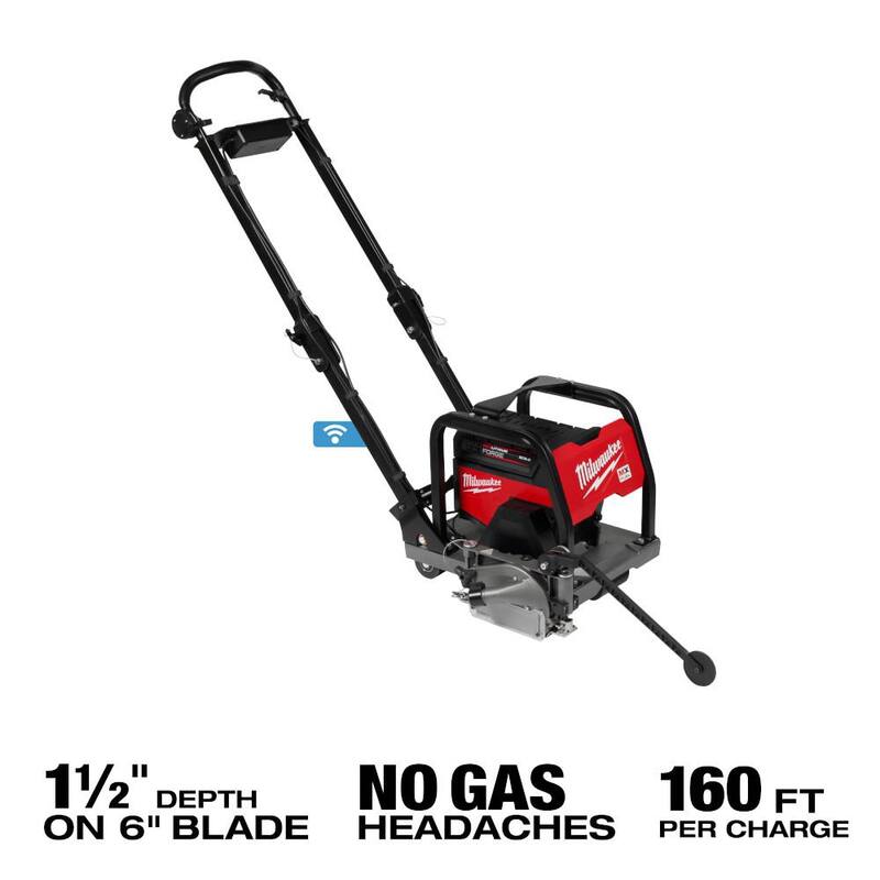 Sierra de concreto verde de 6 pulgadas Milwaukee MX FUEL con (3) baterías XC 8.0 y Super Cargador - MXF316-2XC-MXFXC608