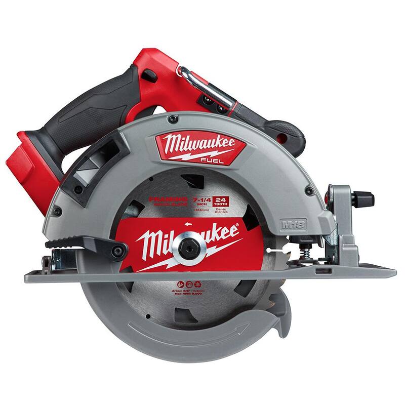 Kit de combo de sierra circular, sierra de vaivén y enrutador compacto inalámbrico Milwaukee M18 FUEL 18V con tecnología de ion de litio sin escobillas de 7-1/4 pulgadas (3 herramientas) - 2732-20-2737-20-2723-20.