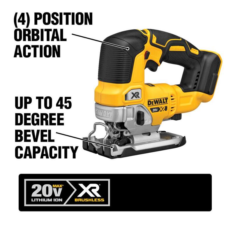 Sierra ingleteadora deslizante inalámbrica DEWALT 20V MAX de 7-1/4 pulgadas, sierra caladora inalámbrica y (1) batería de 20V 4.0Ah - DCS361M1W334B