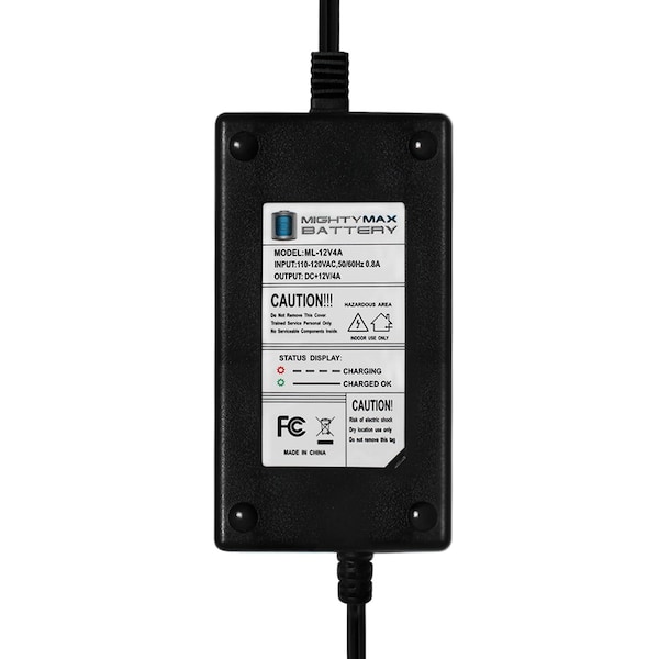 Mighty Max Battery 12V 4AMP CHARGER MAINTAINER compatible with Power Patrol SLA1116 Battery - MAX3513800