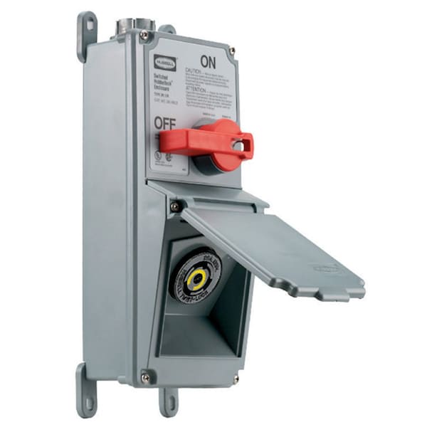 Interruptor de desconexión no fusible Hubbell, 600V CA, NEMA 12K, 3R - SETL3