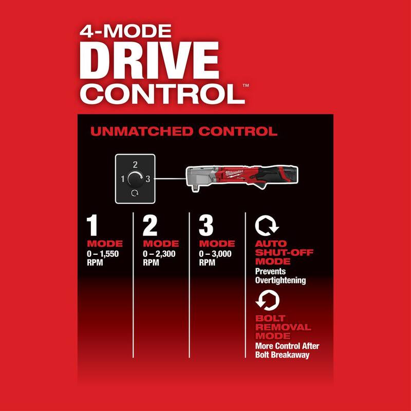 Llave de impacto angular derecha inalámbrica sin escobillas Milwaukee M12 FUEL de 12V de 1/2 pulgadas con paquete de batería de salida alta de 2.5 Ah CP - 2565-20-48-11-2425.