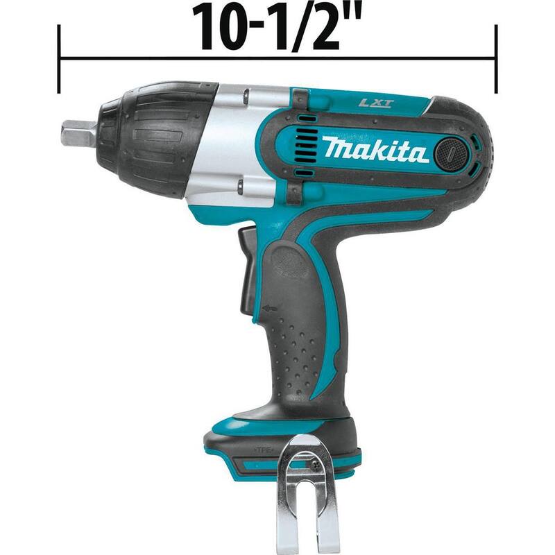 Juego de llave de impacto inalámbrica Makita 18V LXT de iones de litio de 1/2 pulg. con cuadro, (3.0Ah) - XWT04S1.