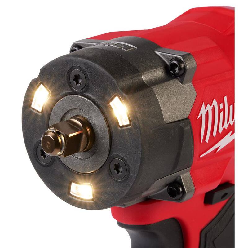 Llave de Impacto Compacta Inalámbrica sin escobillas Milwaukee M18 FUEL de 18V con Control de Torque Controlado de 3/8 pulgadas y TORQUE-SENSE (Herramienta Únicamente) - 3060-20