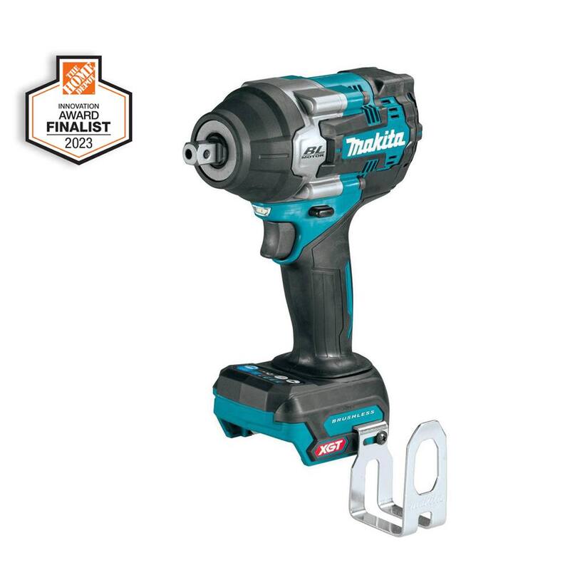 Llave de Impacto sin Escobillas Inalámbrica de 4 Velocidades y Medio Torque de 1/2 pulgadas Makita 40V max XGT con Yunque de Retención (Herramienta solamente) - GWT08Z
