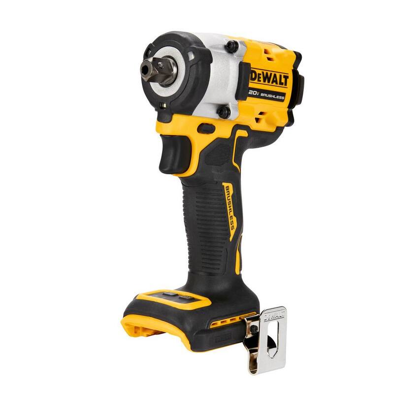 Llave de impacto inalámbrica DEWALT ATOMIC 20V MAX de iones de litio sin escobillas de 1/2 pulg. con yunque de pasador de retención (Herramienta solamente) - DCF922B