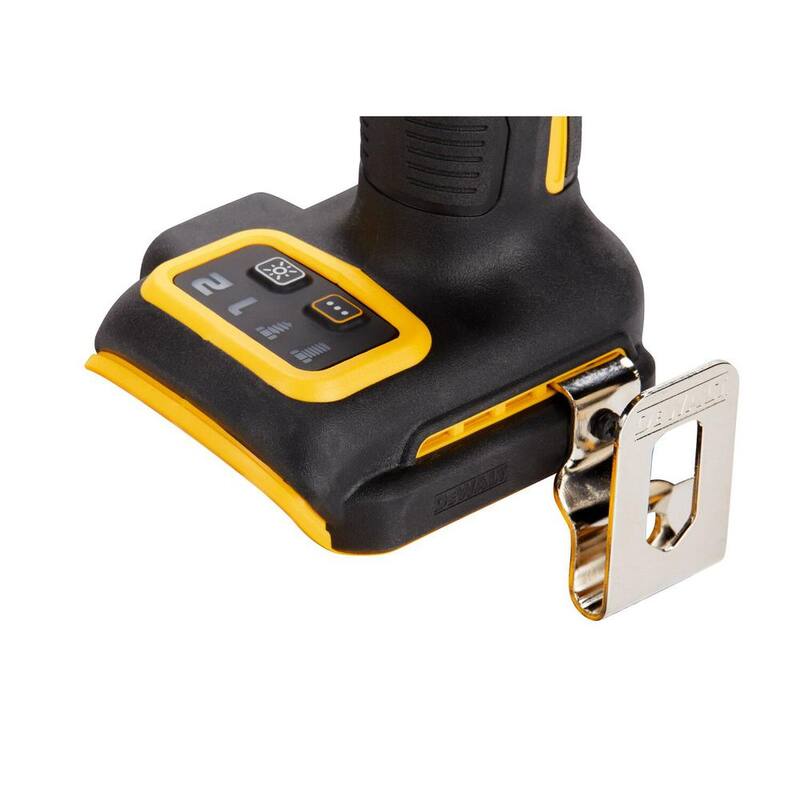 Llave de impacto inalámbrica DEWALT ATOMIC 20V MAX de iones de litio sin escobillas de 1/2 pulg. con yunque de pasador de retención (Herramienta solamente) - DCF922B