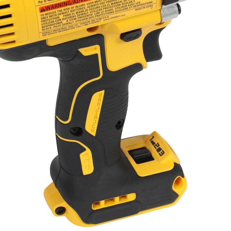 Llave de impacto inalámbrica sin escobillas DEWALT 20V MAX XR de alto torque de 7/16 pulgadas con mandril de liberación rápida (solo herramienta) - DCF898B